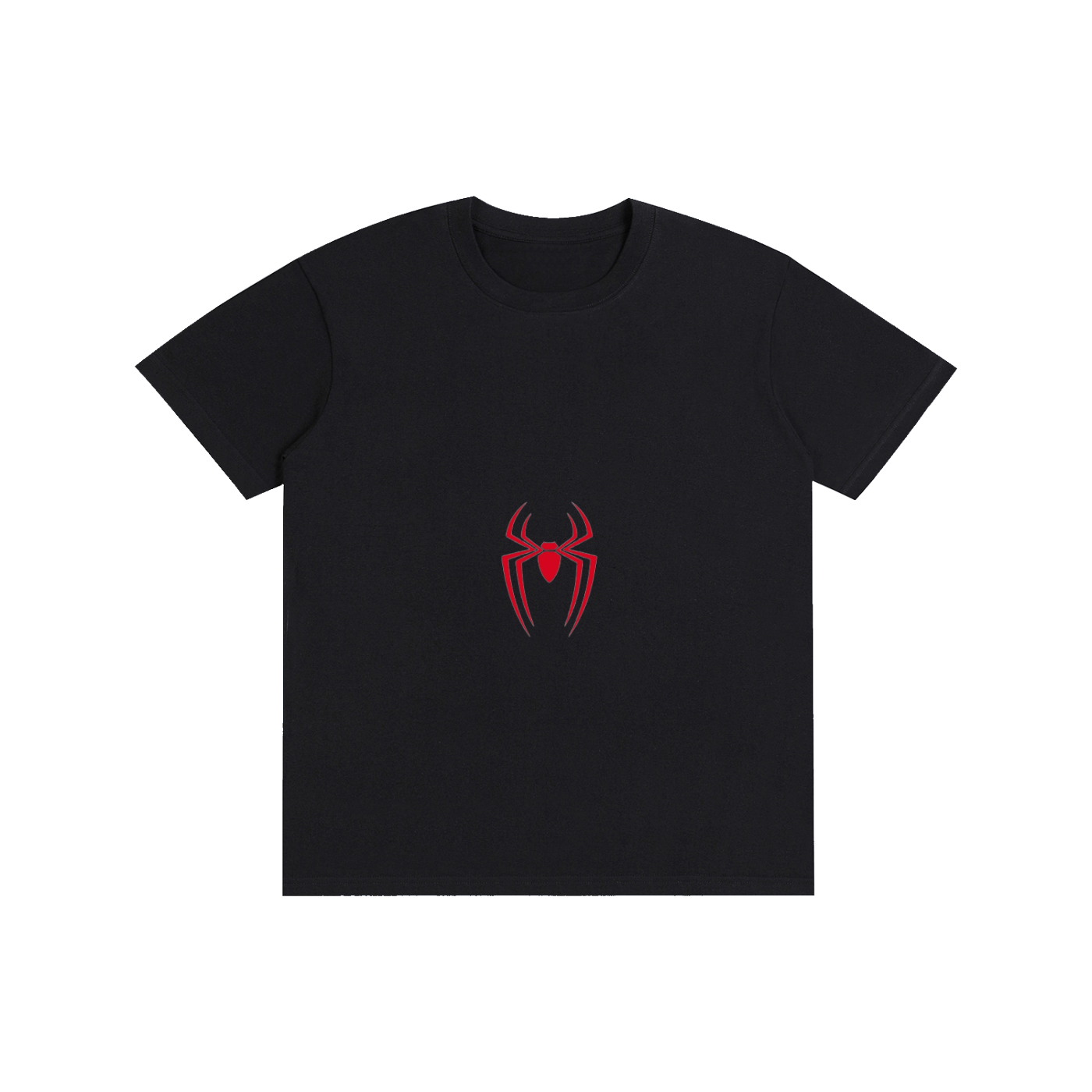 Spider Siyah İnce T-Shirt