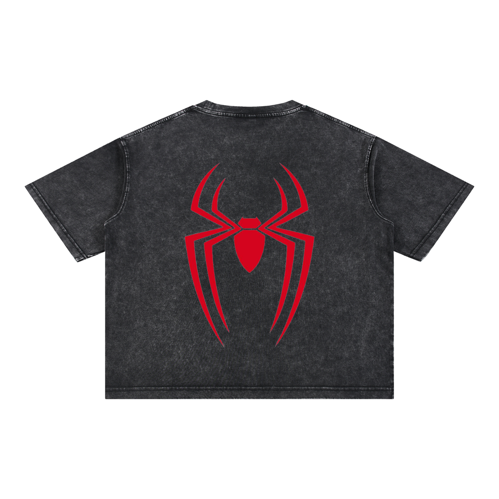 Spider Siyah, Kırmızı T-Shirt